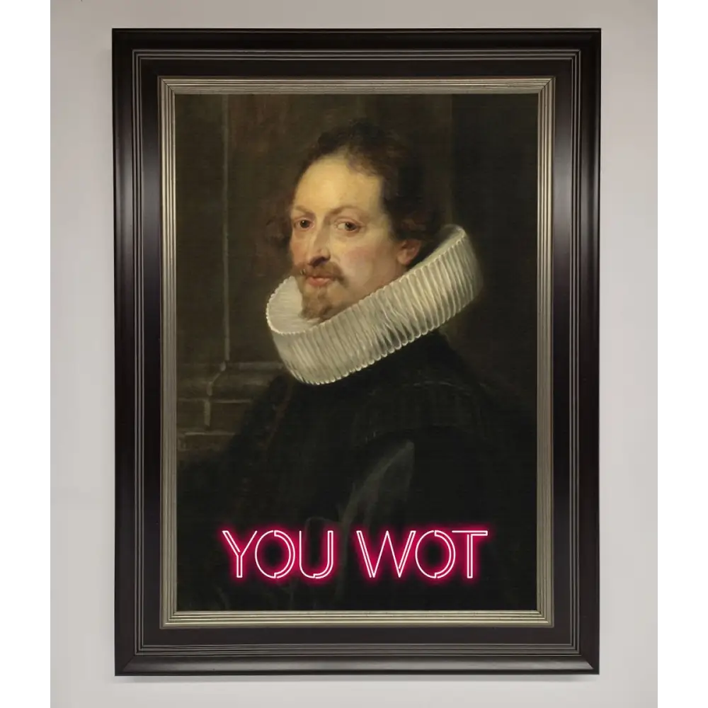 You Wot Renaissance Framed Poster - A3 (29.7 x 42 cm) / Black Silver - Framed Print