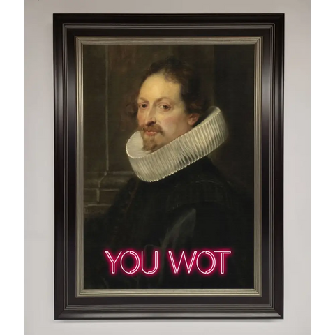 You Wot Renaissance Framed Poster - A3 (29.7 x 42 cm) / Black Silver - Framed Print