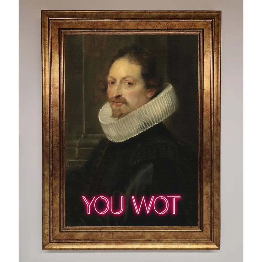 You Wot Renaissance Framed Poster - A3 (29.7 x 42 cm) / Bronze - Framed Print