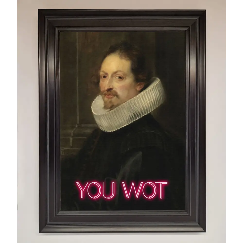 You Wot Renaissance Framed Poster - A3 (29.7 x 42 cm) / Matt Black - Framed Print