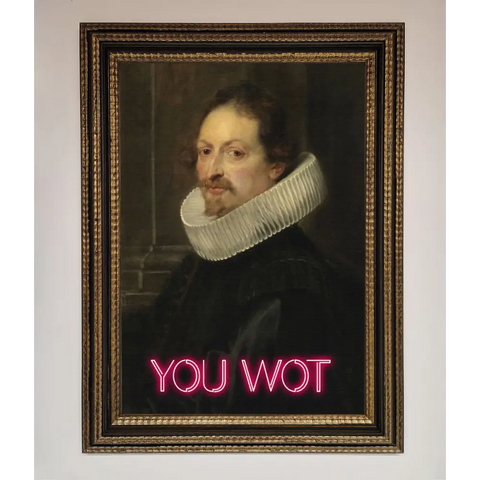 You Wot Renaissance Framed Poster - A3 (29.7 x 42 cm) / Ornate Gold Black - Framed Print