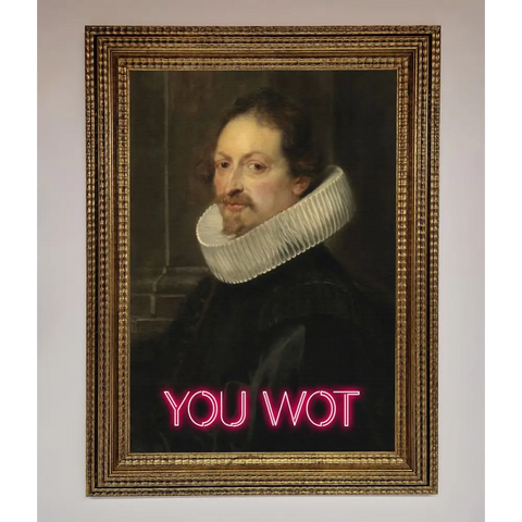 You Wot Renaissance Framed Poster - A3 (29.7 x 42 cm) / Ornate Gold - Framed Print