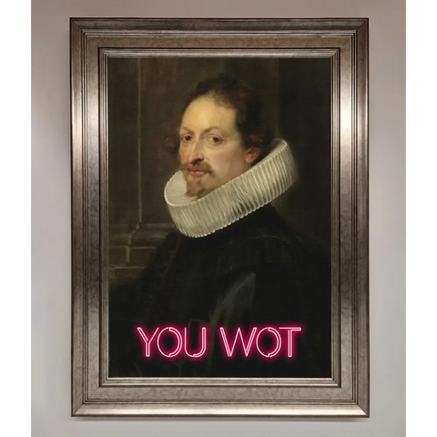You Wot Renaissance Framed Poster - A3 (29.7 x 42 cm) / Silver - Framed Print
