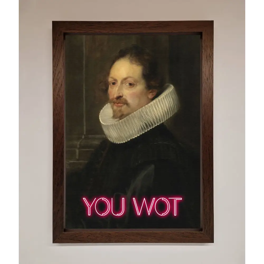 You Wot Renaissance Framed Poster - A3 (29.7 x 42 cm) / Walnut - Framed Print