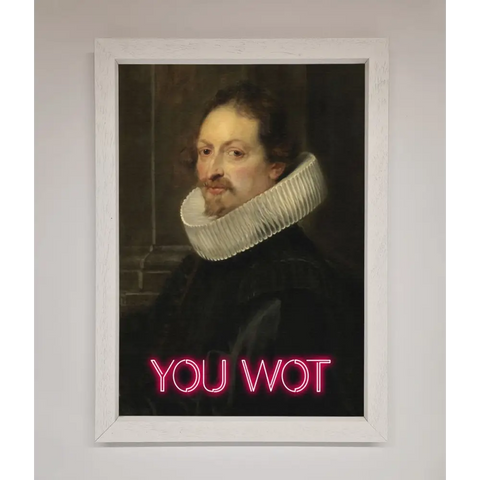 You Wot Renaissance Framed Poster - A3 (29.7 x 42 cm) / White - Framed Print