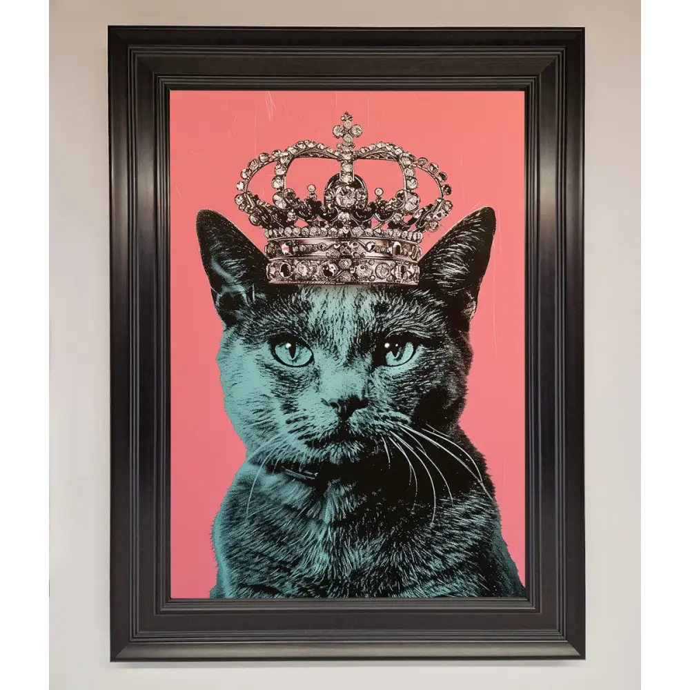 Your Majesty Cat Framed Print - A1 (59.4 x 84.1 cm) / Matt Black - Framed Print