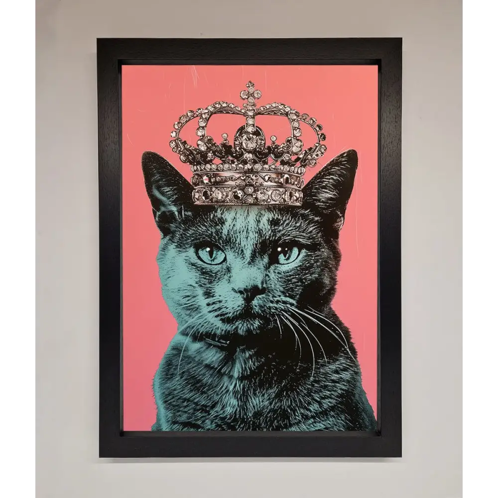 Your Majesty Cat Framed Print - A3 (29.7 x 42 cm) / Black - Framed Print