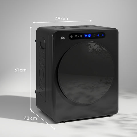 HOMCOM 4kg Compact 40-60℃  Tumble Dryer - Black