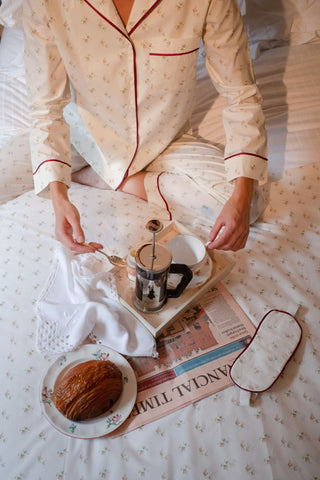 Domenica Marland x Yolke Rosebud Breakfast Tray in Cream