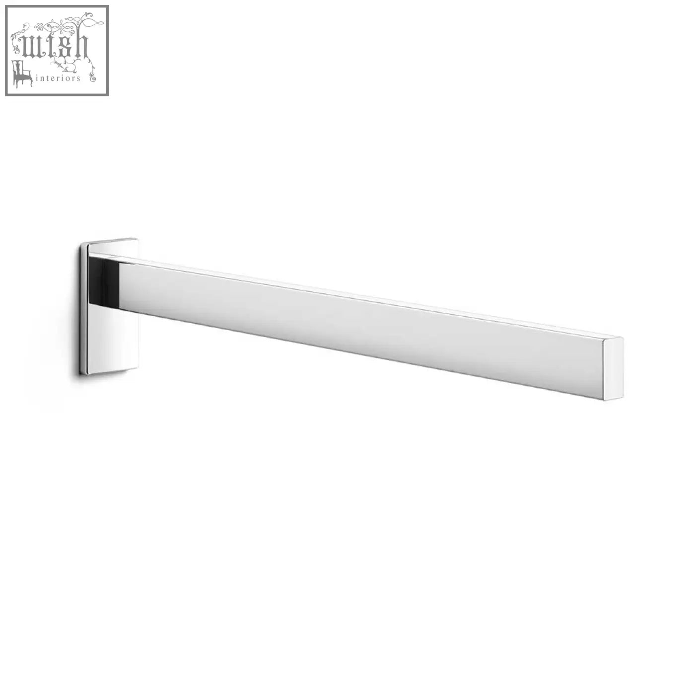 Chrome-finished stainless steel linea towel holder 42 cm wall-mounted with sleek modern design from Zack Linea Premium