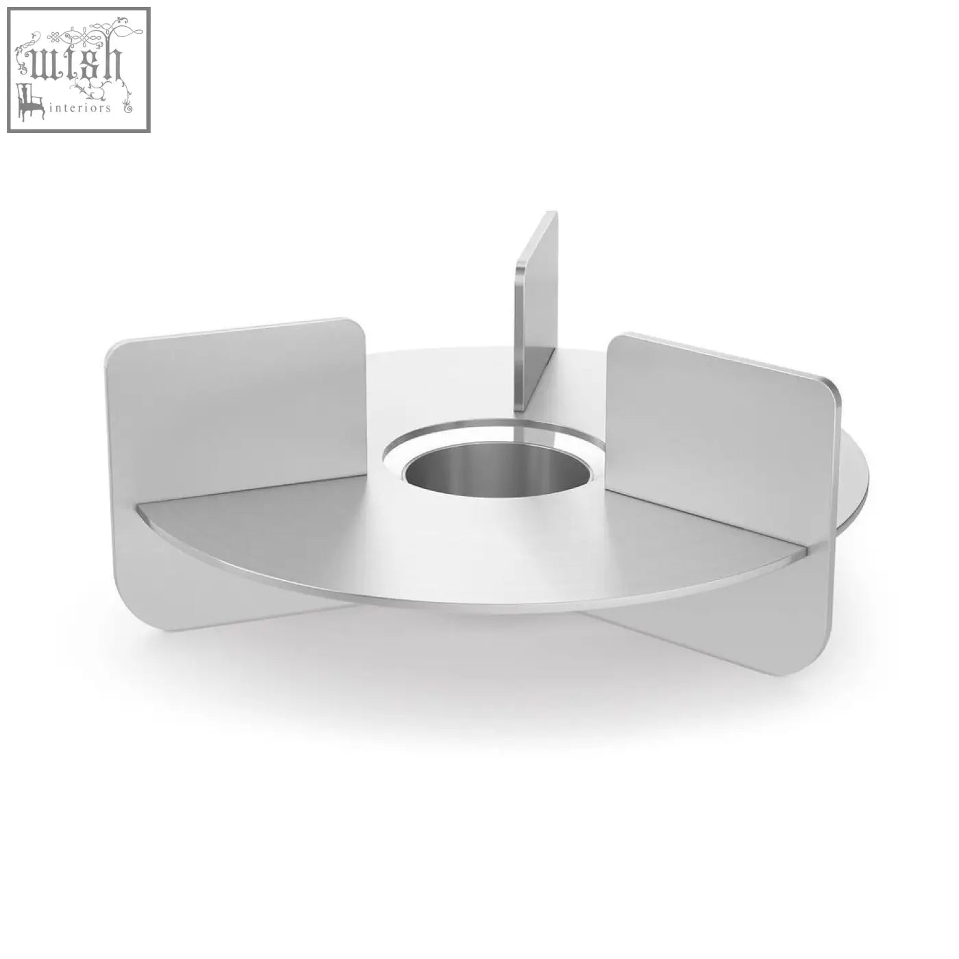 Silver matt brushed stainless steel zack phoro premium pot warmer with four flat panels for phoro tea warmer use