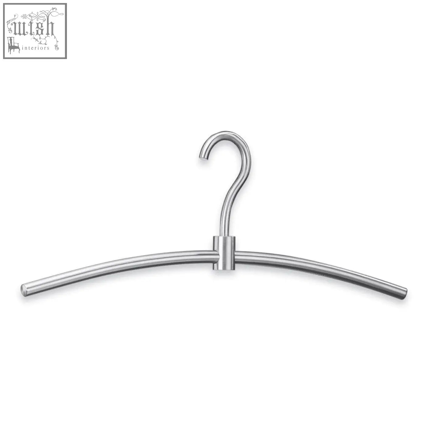 Zack Swing premium brushed steel swing coat hanger with sleek curved design and polished stainless steel finish