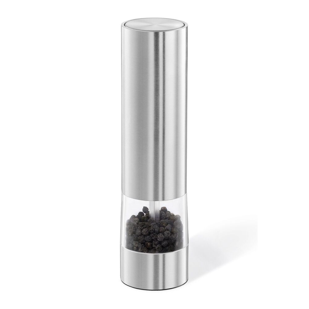Zack Monino Premium Brushed Stainless Steel Electric Pepper Grinder - Award-Winning German Design