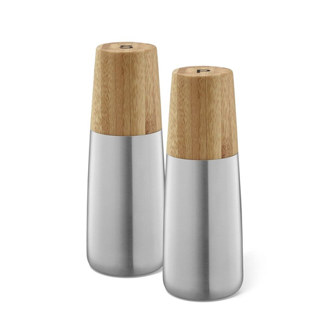 Zack Bevo Premium Bamboo & Stainless Steel Pepper Grinder - Eco-Luxury Spice Mill