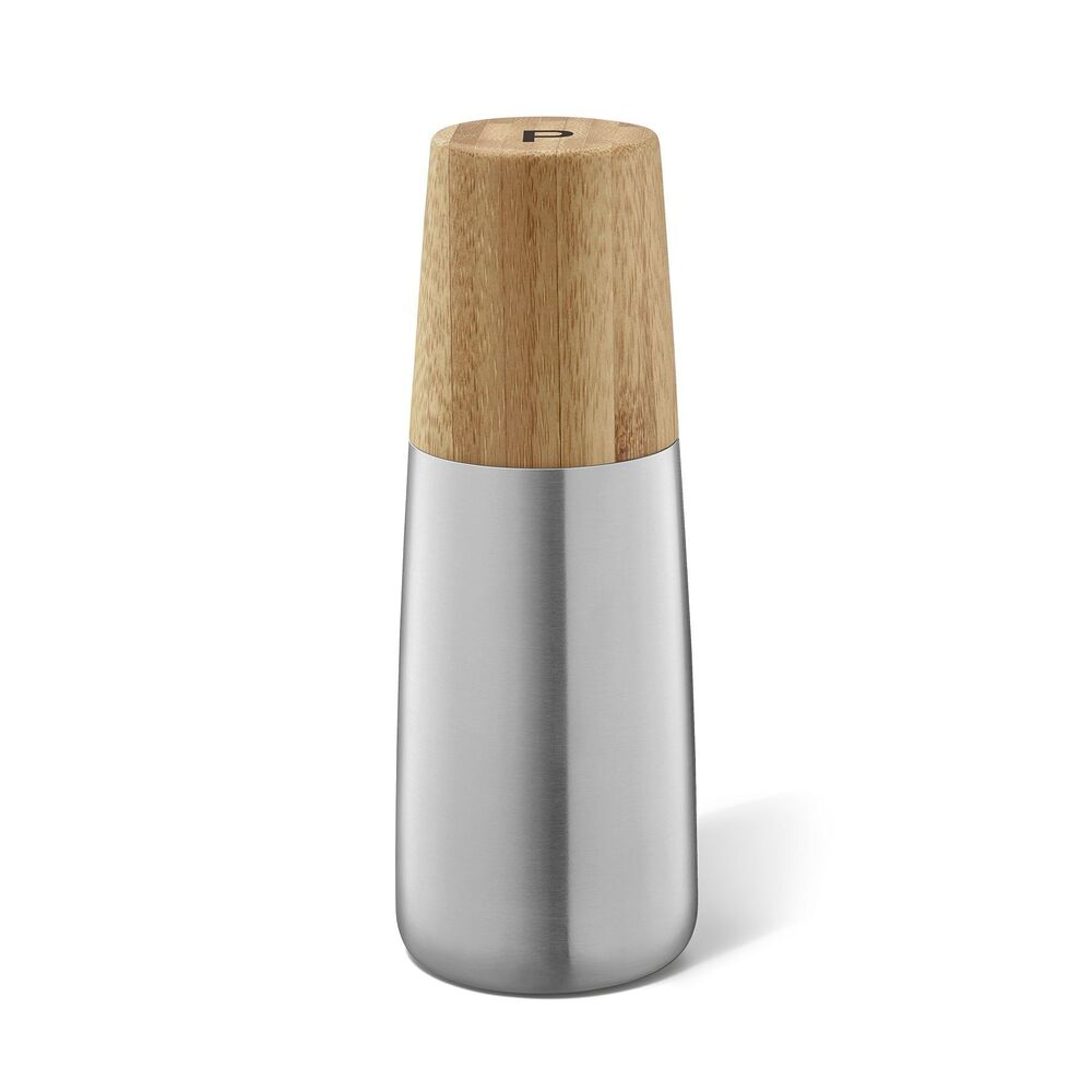 Zack Bevo Premium Bamboo & Stainless Steel Pepper Grinder - Eco-Luxury Spice Mill