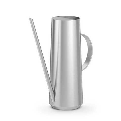 Zack Vergio Premium Brushed Stainless Steel Watering Can - Designer Garden Essential