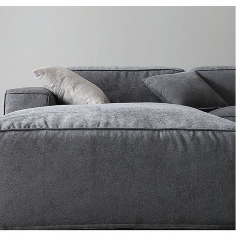 Zavia Three Seater Corner Sofa, Linen