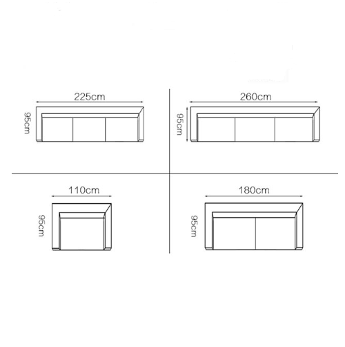Zavia Three Seater Corner Sofa, Linen