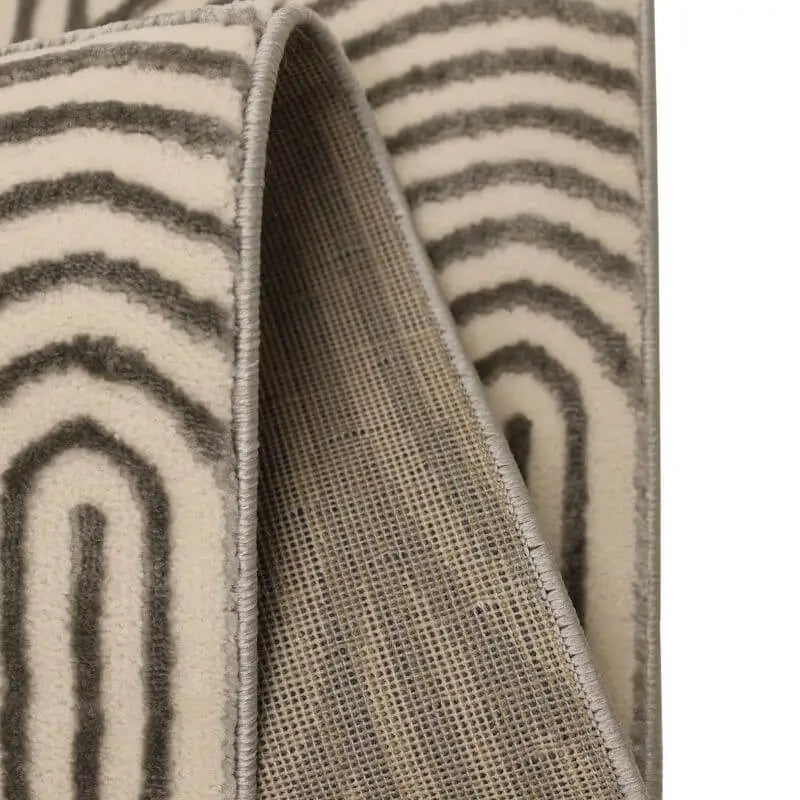 Zeo Deco Rug – Soft 3D Texture in Beige & Blue - Rugs