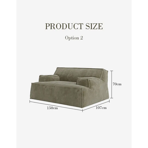 Zephyrine Bean Bag Modular Sofa Two Seater Sofa - sofa