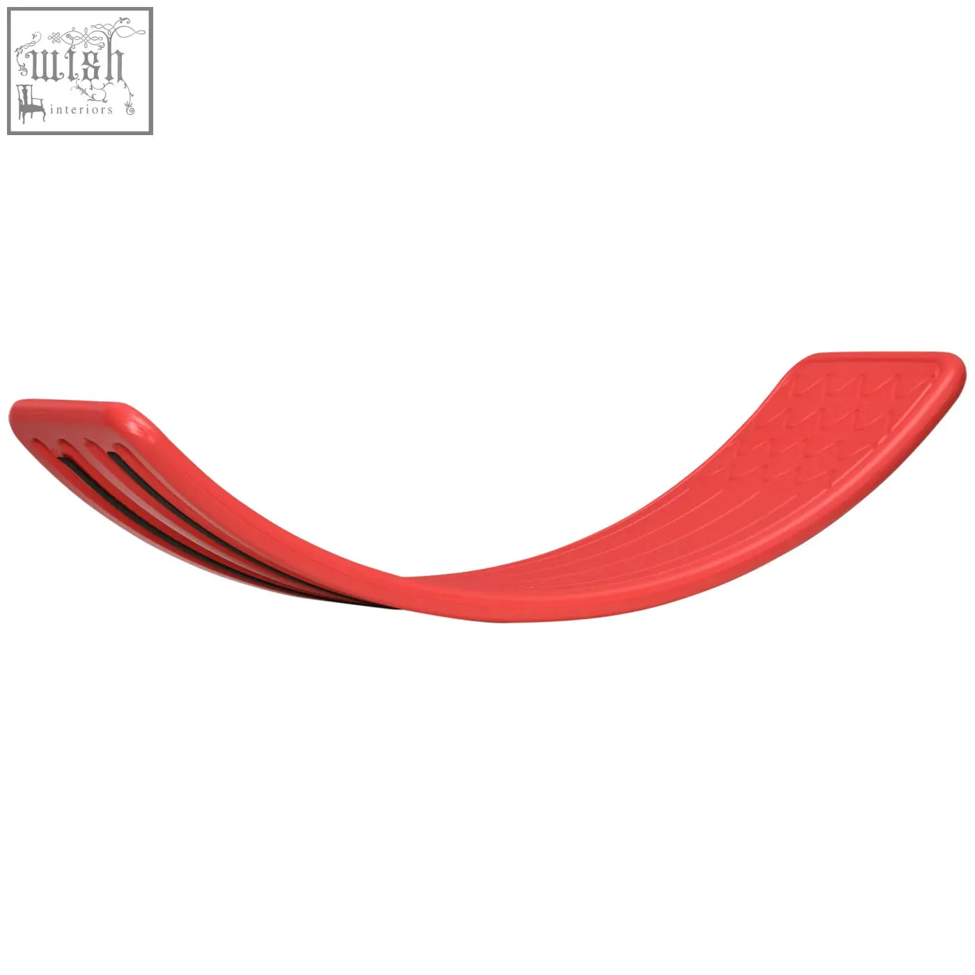Red zonekiz balance board kids wobble board with textured surface and curved design as stepping stone toy