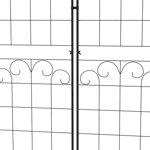 Outsunny Metal Trellis Set of 2, Garden Trellis for Climbing Plants Support Frames, Floral Design