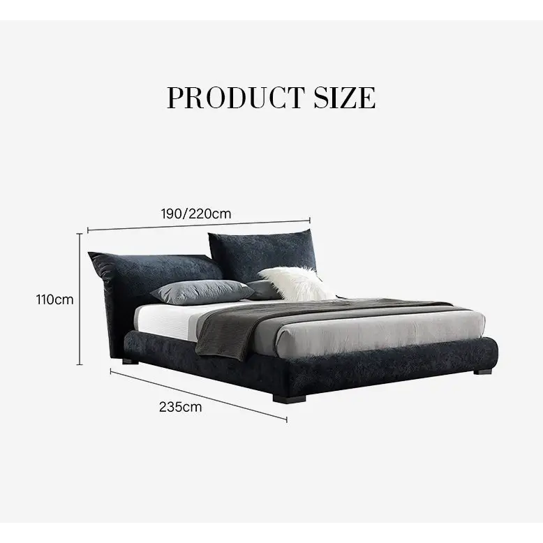 Zuri King Size And Super King Size Bed Corduroy - Bed frame