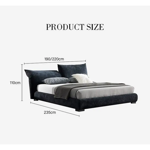 Zuri King Size And Super King Size Bed Corduroy - Bed frame